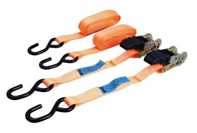Obrázek produktu pro Popruh s račnou a háky 2 ks 500 kg / 5 m EN12195-2