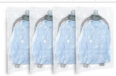 Produktbild von 4er Vakuumbeutel Zum Aufhängen Für Kleidung Anzüge Mäntel
