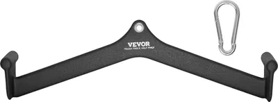 Produktbild von VEVOR Latzug-Aufsatz Ruder-V-Stange-Aufsatz 550 kg belastbar für Kabelzugmaschinen, Trizeps-Zugstange, gummibeschichteter Griff für das Krafttraining am Rücken, Bizeps-Curl-Trizeps-Latzugstange