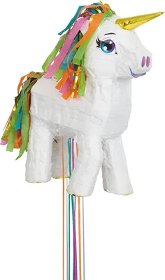Obrázok produktu pre Pinata vlak pinata narodeniny detská narodeninová párty oslava moto biely jednorožec