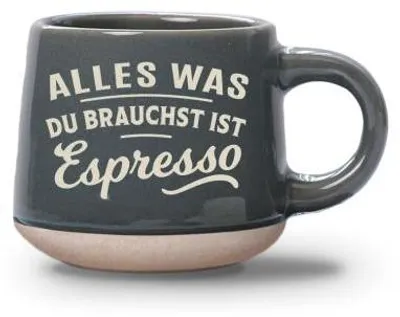 Produktbild von Espresso-Tasse Alles was Du (Espresso) - 60ml , spülmaschinenfest im Landhausstil