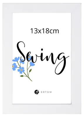 Zdjęcie produktu dla Ramka na zdjęcia MULTI-SWING SW57W Biała 13x18 MDF ze szkłem stojąca wisząca