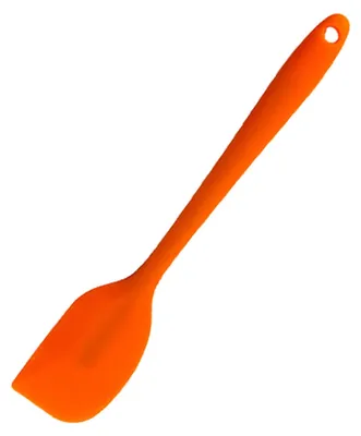 Produktbild von Silikonspatel, Teigschaber, hitzebeständig, zum Kochen, Backen und Rühren, spülmaschinenfest, leicht zu reinigen (orange)