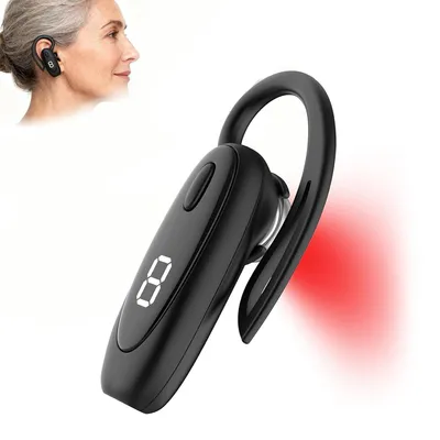 Produktbild von Tinnitus Infrarot Ohrstöpsel,650nm-Infrarot-Ohrstöpsel mit 8-Min-Timer, fördert Durchblutung, lindert Tinnitus & Entzündungen im Gehörgang