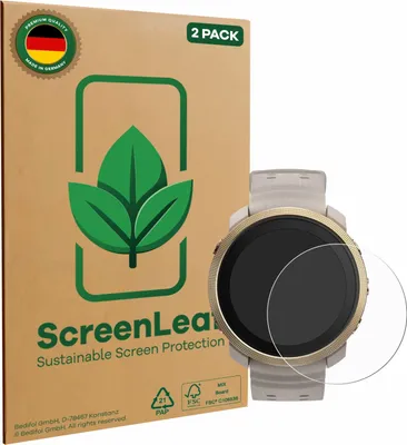 Produktbild von 2x ScreenLeaf Schutzfolie für Polar Vantage M3 nachhaltiger Displayschutz Display Schutz Folie Klar Transparent