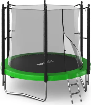 Produktbild von UNIX LineⓇ Outdoor Trampolin 183/244/305/366 - - Komplettset mit Leiter Innen- Sicherheitsnetz, robust&wetterfest, 150kg belastbar