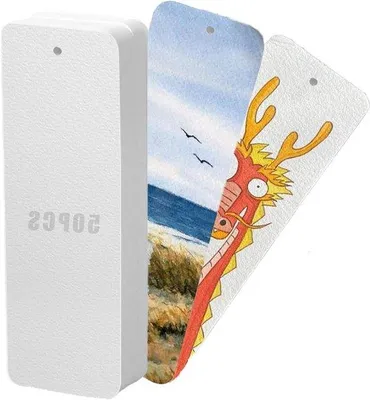 Produktbild von Wasserfarbenpapier 300g - 50 Blätter - 5 x 15 cm - Für Wasserfarbenmalerei und Basteln