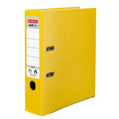 Zdjęcie produktu dla herlitz 5481304 maX.file protect Ordner gelb Kunststoff 8,0 cm DIN A4