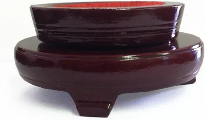 Produktbild von Kristallkugel Dekorationsball - Inklusive Holzständer - 13 cm Durchmesser - Blau
