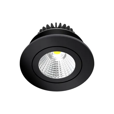 Produktbild von Arcchio LED-Downlight Jyra, schwarz, 3.000K