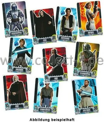 Produktbild von FAMOV2 - Spar 1A - 10 verschiedene Force Meister - Star Wars Force Attax - Movie Cards Serie 2
