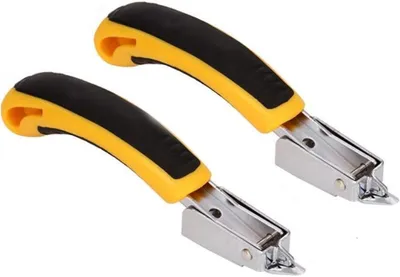 Productafbeelding van Nietverwijderaar Set - Tack Lifter Klauw - Meubels Bekleden - Hefboomontwerp - 2 Stuks - Geel