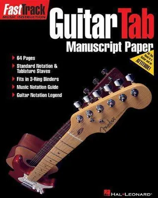Obrázek produktu pro FastTrack - Guitar Tab Manuscript Paper