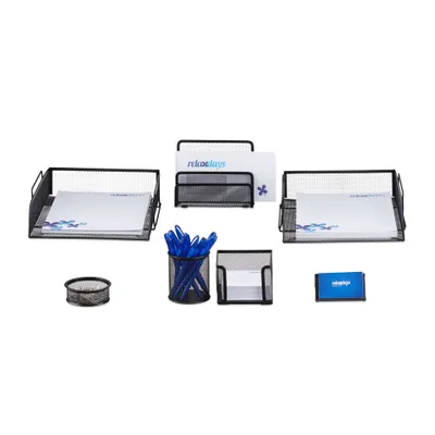 Produktbild von relaxdays Schreibtisch Organizer Set, 7-teilig