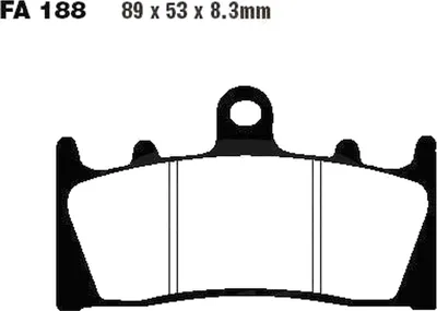 Produktbild von Bremsbeläge Vorderrad für Suzuki GSX 1300 RU2Z Hayabusa Baujahr 2007 Bremsklotz von EBC - Neu
