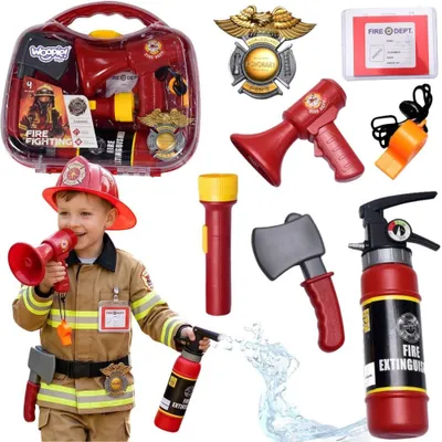 Produktbild von Woopie Feuerwehrkoffer mit Feuerlöscher-Set 7-tlg.