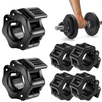 Produktbild von Hantelverschluss Federverschluss Hantelklemme - 25 mm - Schwarz - 6 Stück