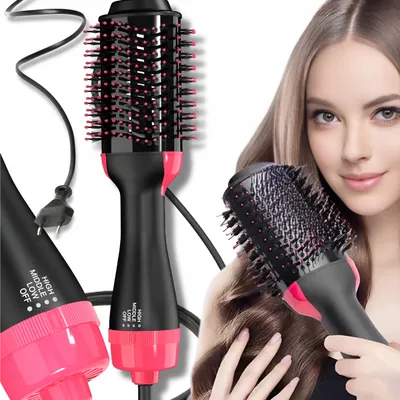 Obrázek produktu pro Kartáč Na Rovnání Vlasů Fén 4V1 1000W Výkonný 4 Tipy