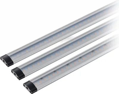 Produktbild von LED Lichtleiste warmweiss 3er Set LED Leiste dimmbar 30cm Unterbauleuchte SEBSON®