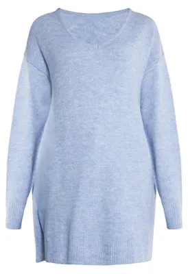 Produktbild von HALEE damen strickpullover - blau melange, M