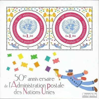 Produktbild von Briefmarken UNO - Genf 2001 Mi Block16 (kompl.Ausg.) postfrisch 50 Jahre Postverwaltung