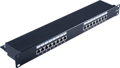 Produktbild von cat 6 19" 1HE-Patchpanel 16 Port