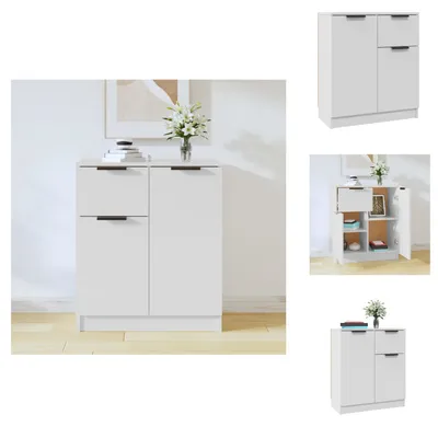 Zdjęcie produktu dla vidaXL Kredens biały 60x30x70 cm materiał drewnopochodny - Kredensy