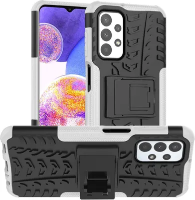 Produktbild von König Design Hülle kompatibel mit Samsung Galaxy A23 Kunststoff Soft Handyhülle - Handy Case Weiß