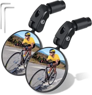 Obrázok produktu pre Spätné zrkadlo na bicykel - otočné o 360° - vhodné pre e-bicykle a horské bicykle - 2 kusy