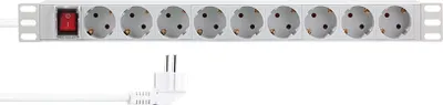 Zdjęcie produktu dla LogiLink PDU9C04, 9 x gniazdo sieciowe, Typu F, 230 V, 50 Hz, 16 A, 3600 W