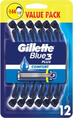 Image de Rasoirs jetables Blue3 Plus Comfort 12 pcs