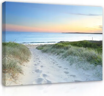 Obrázek produktu pro Obrazy na plátně Plážové moře Krajina Baltského moře 60x40 cm XXL Moderní obraz na plátně Obrazy na plátně Nástěnná malba Obývací pokoj Ložnice