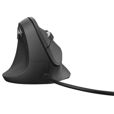 Produktbild von Hama EMC-500L, Linkshändig, Vertikale Ausführung, Optisch, USB Typ-A, 1800 DPI, Schwarz