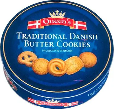 Produktbild von Queen's Traditional Danish Butter Cookies 500g