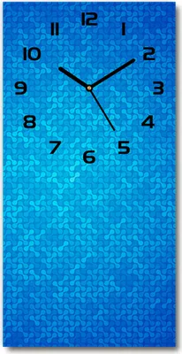 Produktbild von Wanduhr aus Glas – 30x60 cm - Glasbild - Glasuhr - Gehärtetes Glas -Abstrakter Hintergrund