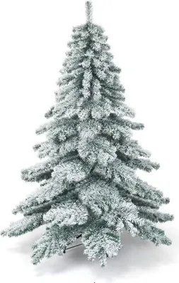 Image de Sapin de Noël artificiel - Sapin - Enneigé - 180 cm - Support métallique - 657 pointes en PVC