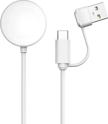 Produktbild von imoshion Ladekabel für die Watch USB-C und USB-A – 0, 5 Meter – Weiß