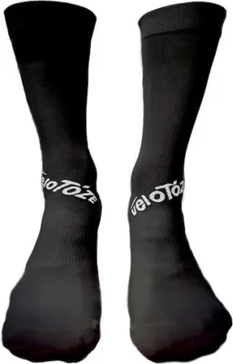 Produktbild von VeloToze Socken Leightweight schwarz S/M (37-42,5) - ultraleichte Radsocken f....