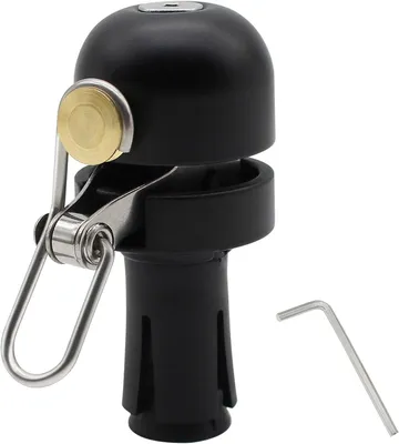 Produktbild von Mini Fahrradklingel Laut 100-120 dB, Rostfreies Messing, Einfache Montage, Für 22,2 mm Lenker