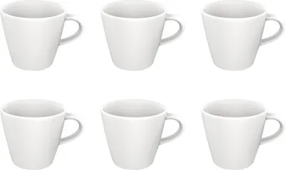 Produktbild von Villeroy & Boch MANUFACTURE ROCK BLANC Kaffeetasse 220ml 6er Set weiß Porzellan