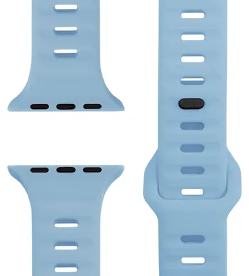Produktbild von Motion Armband für Apple Watch SE/10/9/8/7/6/5/4/3/2/1, Soft Silikon Sportarmband, 38/40/41/42mm - Ozeanblau