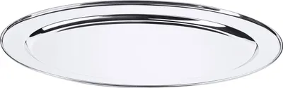 Produktbild von Bratenplatte, Buffetplatte, oval, flach, Edelstahl 18/10, 25-66 cm wählbar : 55 cm Variante: 55 cm