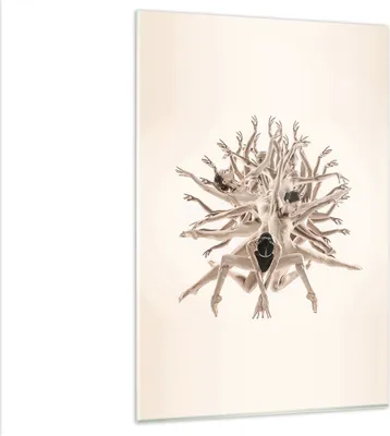 Produktbild von Bilder auf glas - Einteilig - Modern Stück Ballett - 80x120cm - Glasbilder - Wandbilder - Bilder - zum Aufhängen bereit - Wanddekoration aus Glas - Glas Bilder - Wandbild auf Glas - GPA80x120-4636