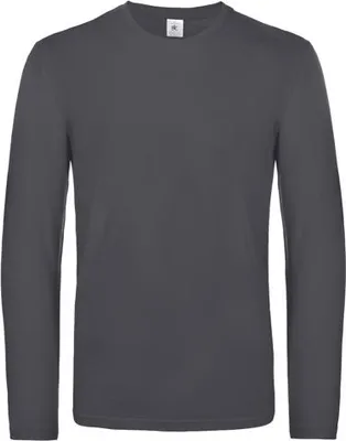 Zdjęcie produktu dla Koszulka męska, długi rękaw - B&C #E190 LSL - dark grey - rozmiar S