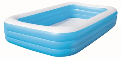 Zdjęcie produktu dla Bestway 54009, Basen nadmuchiwany, 1161 l, Prostokątny, 6 lat(a), Winyl, Niebieski, Biały