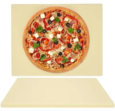 Immagine prodotto di Pietra refrattaria per forno e barbecue, 38,1 cm, ideale per ottenere una crosta croccante, perfetta per pane, torte e altri prodotti da forno