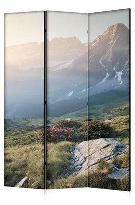 Produktbild von framed concept - Paravent Raumteiler Holz 135x172 cm, 3-teilig einseitig, Sichtschutzwand