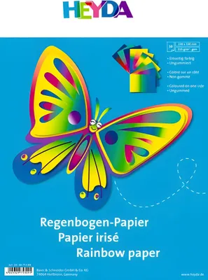 Produktbild von HEYDA 204875309 Regenbogen-Papier 23 x 33 cm
