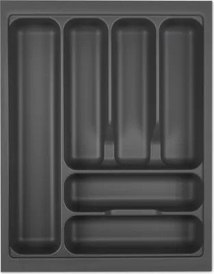 Produktbild von ORGA-BOX I Besteckeinsatz 369 x 473 oriongrau mit Perlstruktur - Anti-Rutsch für Blum Tandembox Antaro / Intivo u. ModernBox im 45er Schrank