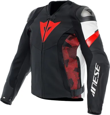 Immagine prodotto di Giacca da moto in pelle Dainese Avro 5, nera/rossa/bianca, 52